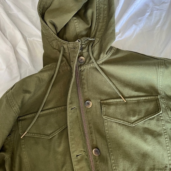 Aritzia Sunday Best Ranger Hooded Jacket In Olive Green  Size Small Utility - Picture 8 of 16